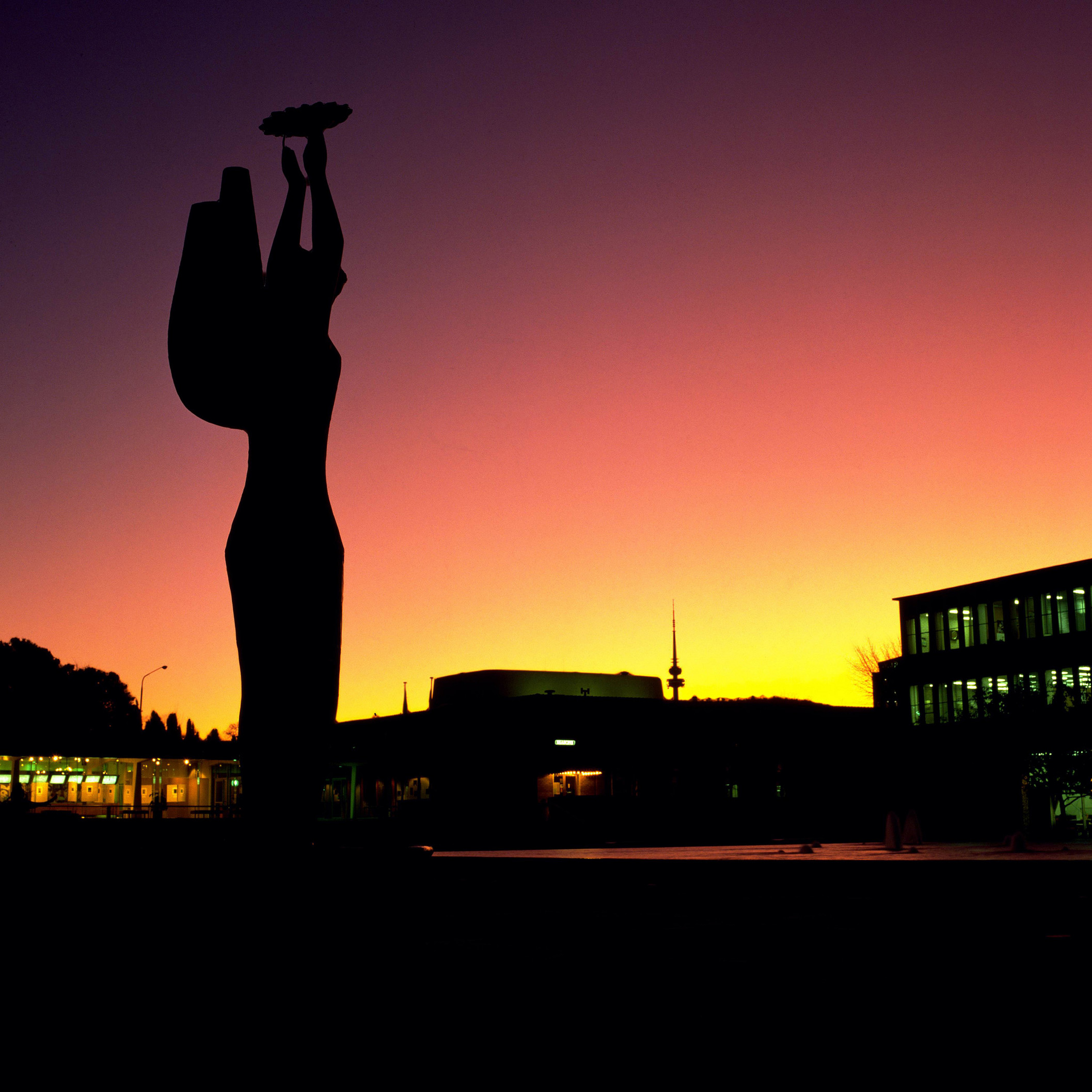 Canberra City at sunset