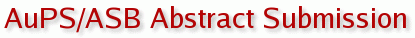 AuPS/ASB Abstract Submission